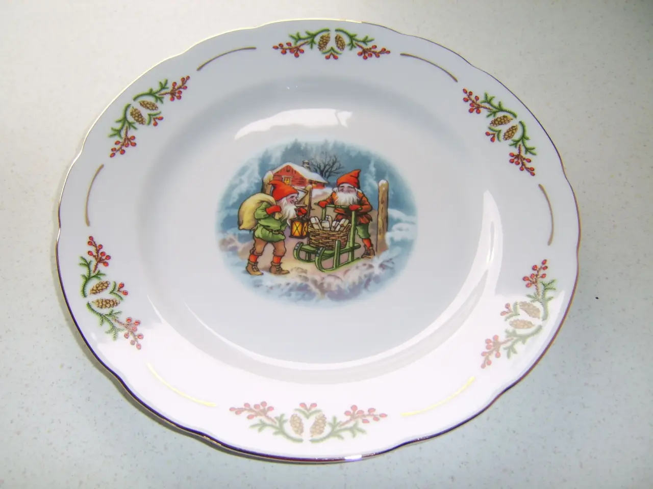 Billede 4 - Gammeldags jul frokost tallerken 21 cm
