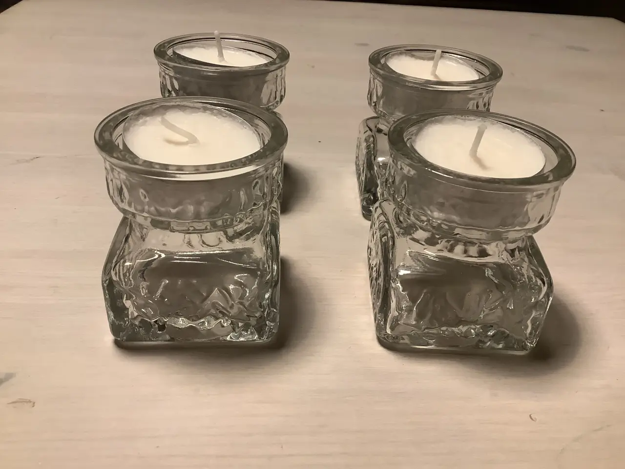 Billede 1 - Fyrfadstager i klar glas