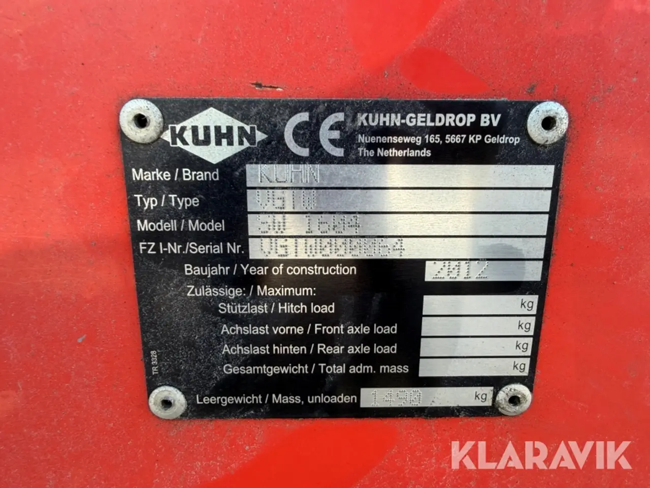 Billede 5 - Wrapper Kuhn SW1604 med integreret motor