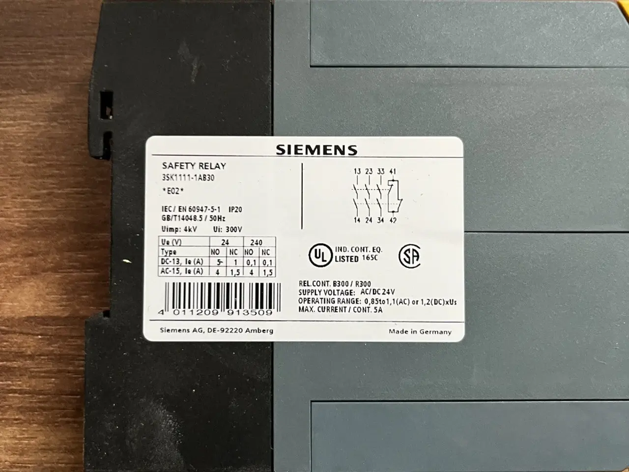 Billede 6 - Siemens 3SK1111-1AB30 Sirius sikkerhedsrelæ 24V