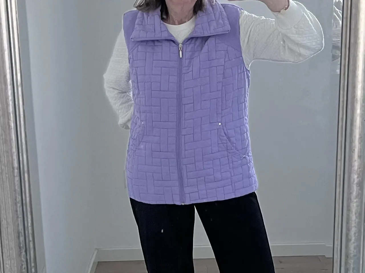 Billede 1 - Vest, Brandtex, Str M lys lilla
