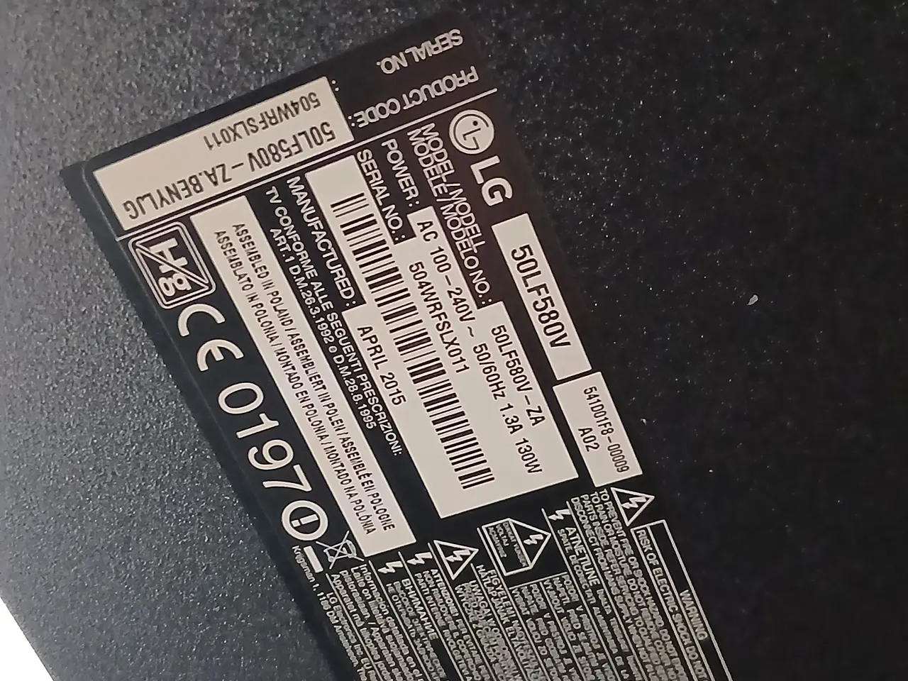 Billede 2 - LG 50LF580V Smart Tv 50"