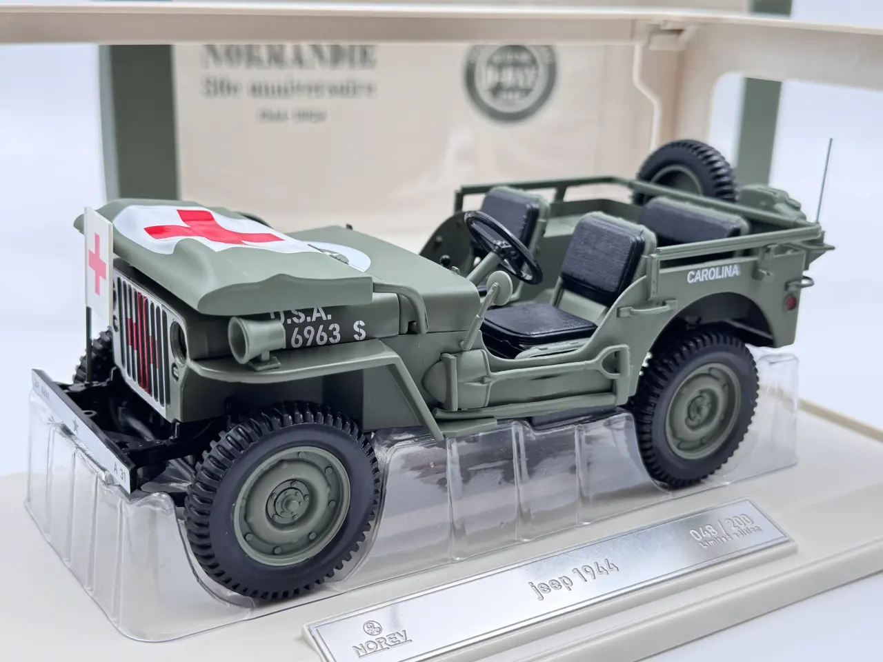Billede 3 - 1944 Jeep US Army "US Army Ambulance" D-Day 1:18