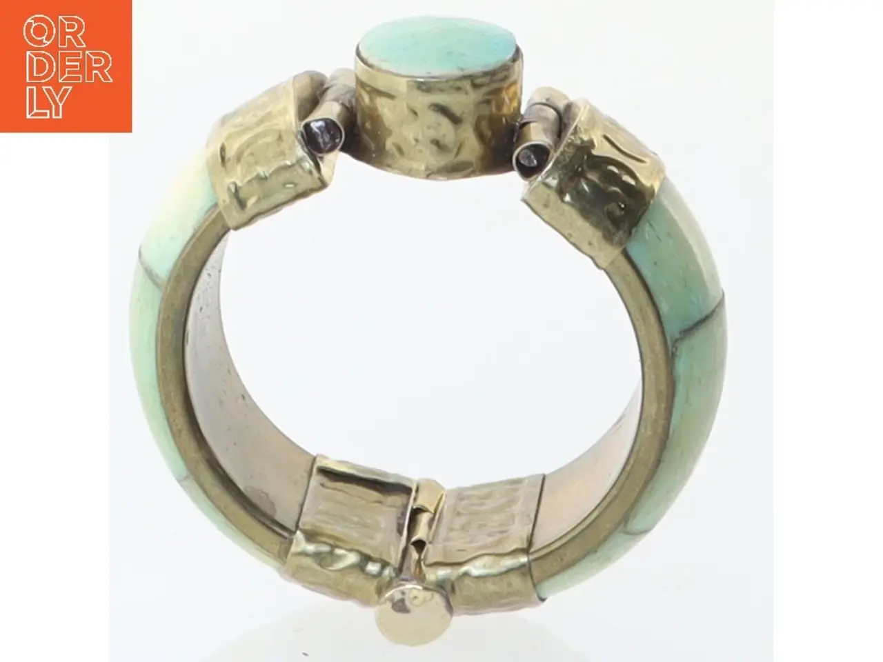 Billede 2 - Vintage armbånd med turkis sten (str. Ø 6 cm)