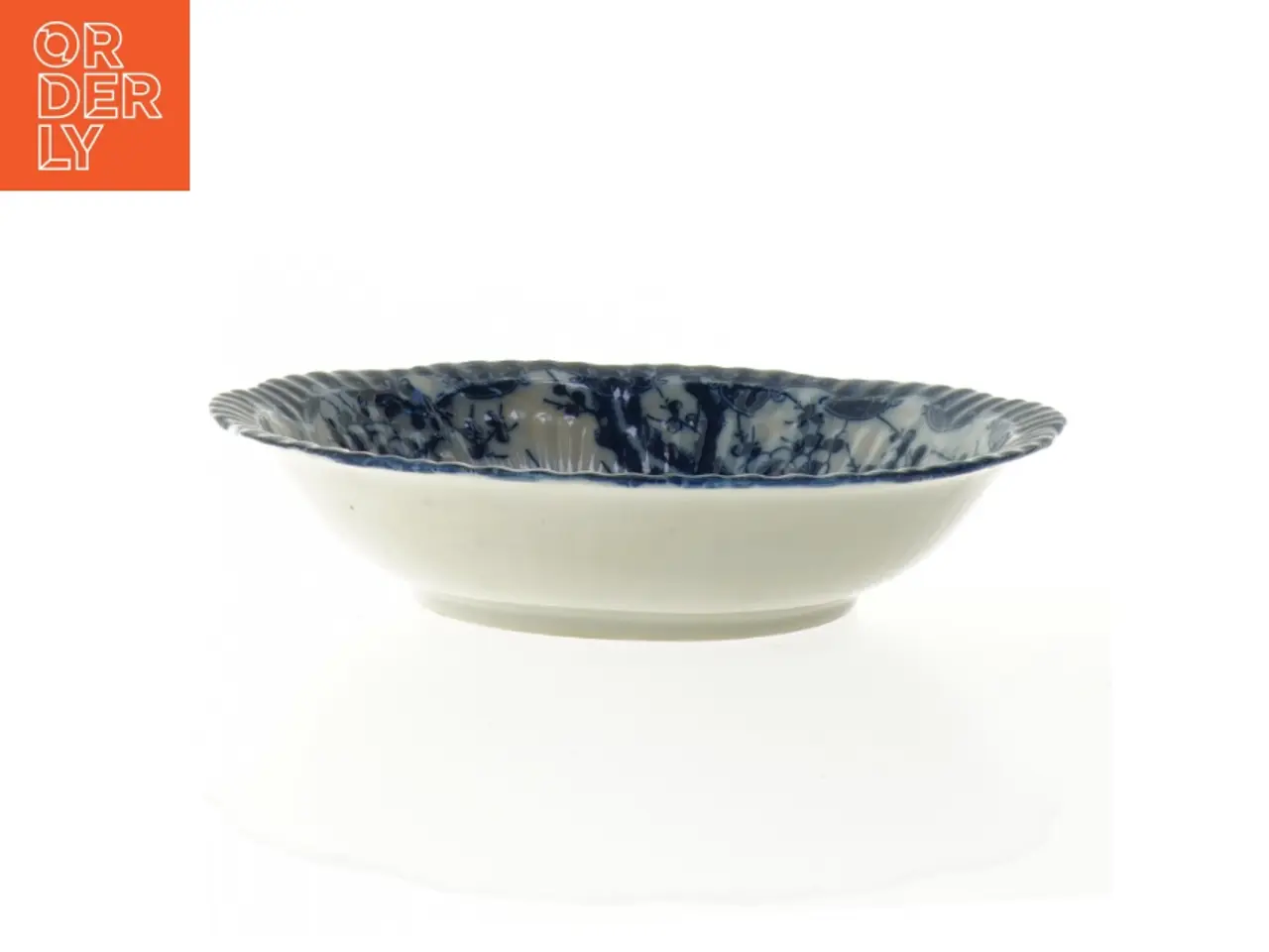 Billede 2 - Blå og hvid porcelænsskål (str. 21 x 5 cm)