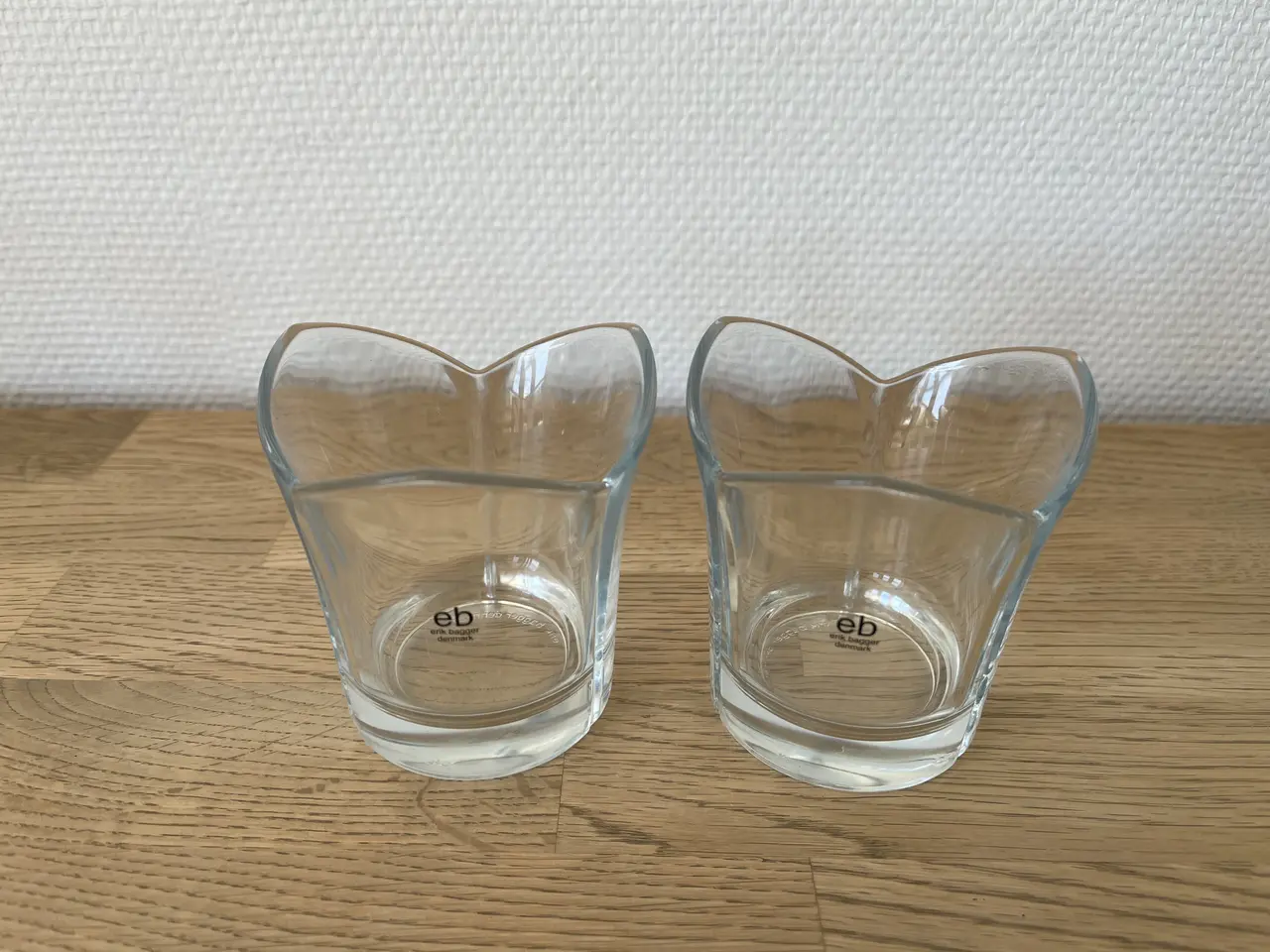 Billede 3 - Erik Bagger lysestager i glas - 25 kr./stk.
