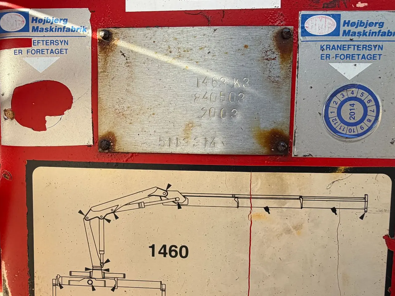 Billede 20 - HMF Kran Monteret med scanreco modtager