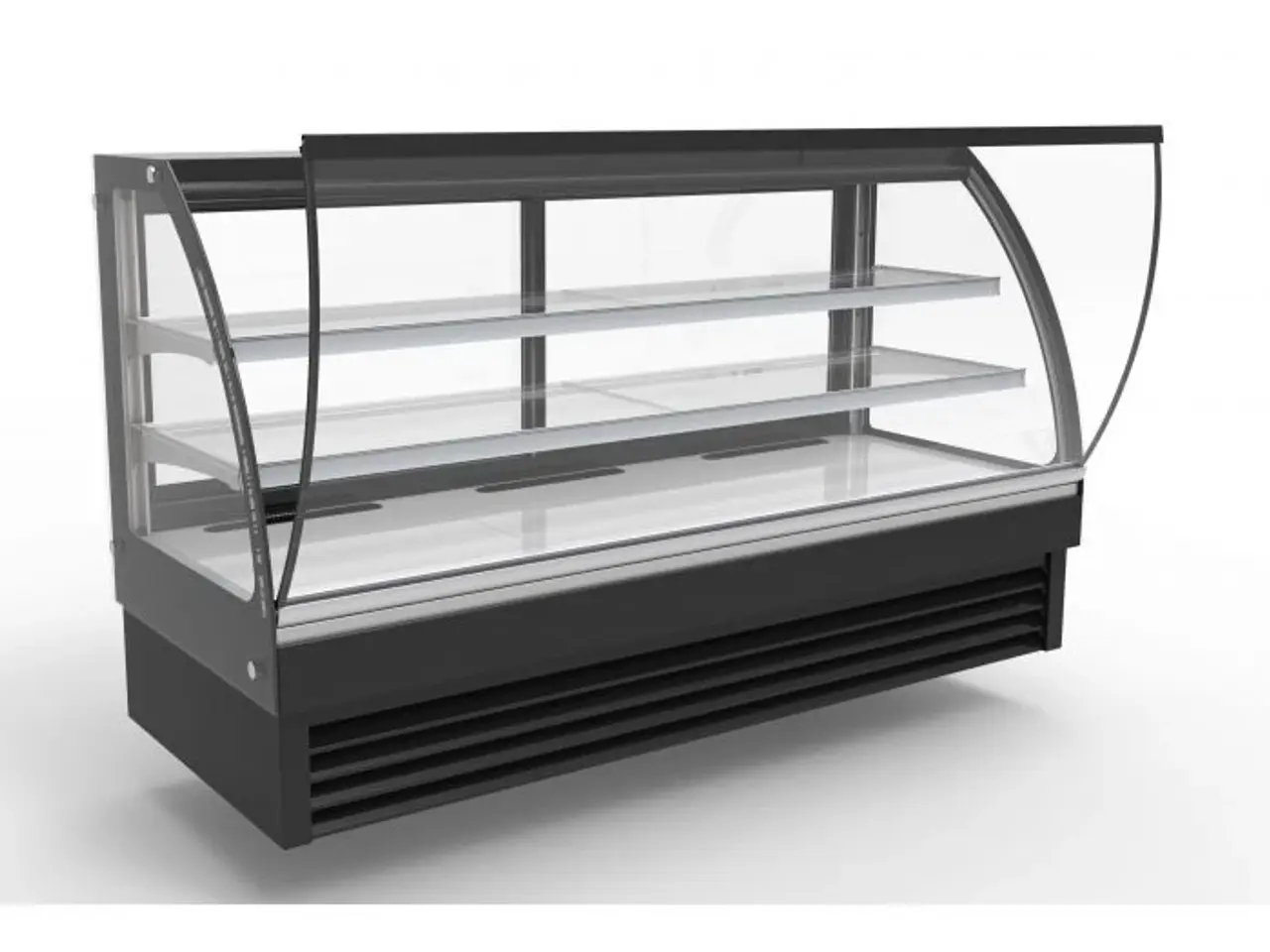 Billede 2 - Kølemontre / Udstillingsdisk 400 liter – sort