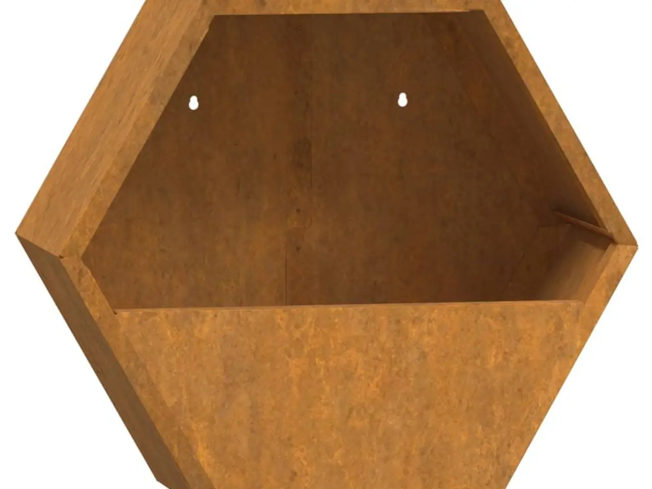 Billede 5 - Væghængte plantekasser 2 stk. 30x10x25 cm cortenstål rustfarvet