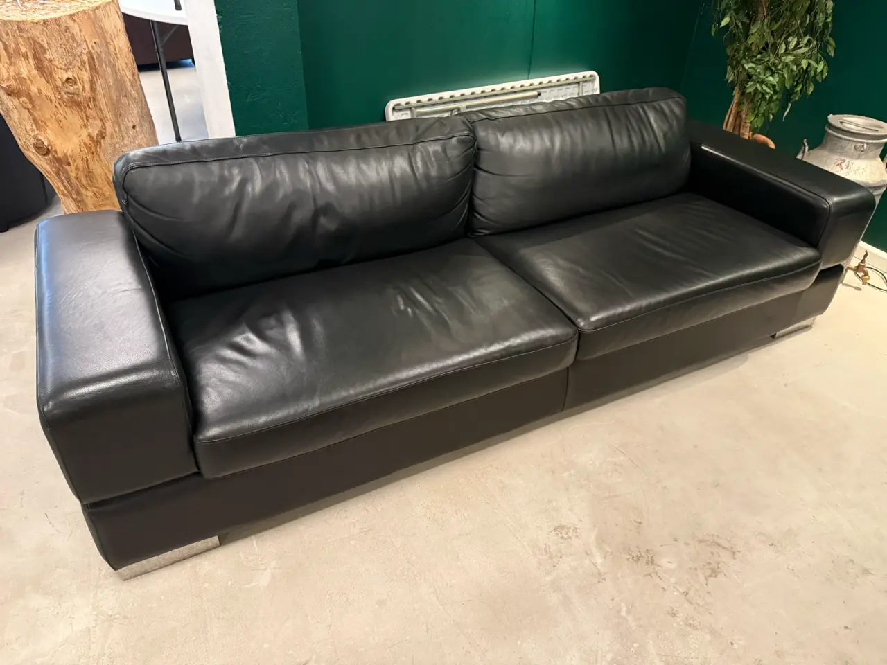 Billede 2 - Stor lædersofa (3–4 pers.) – 3 stk. haves