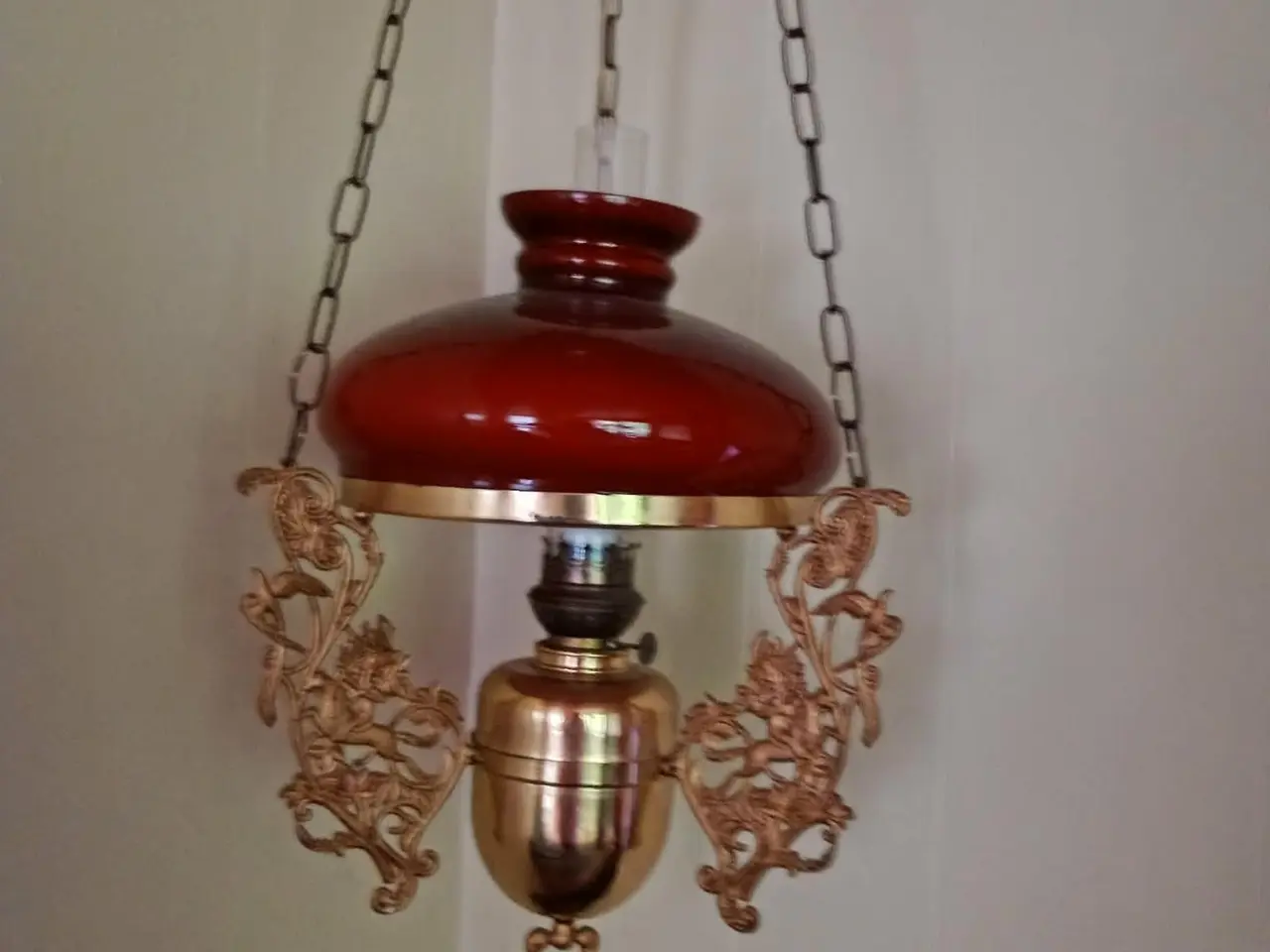 Billede 1 - Antik petroleums lampe