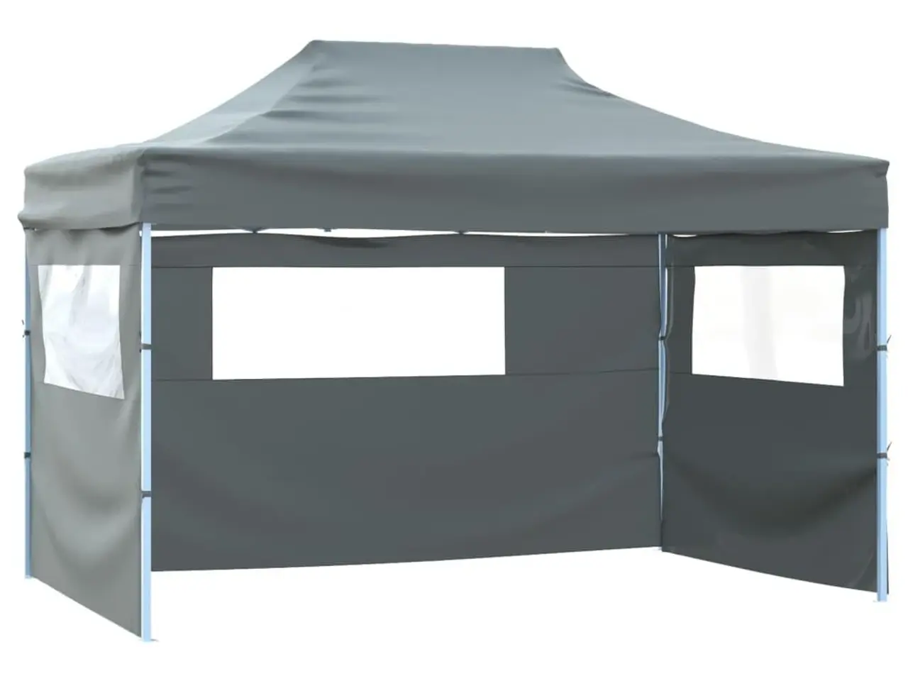 Billede 2 - Foldbart pop-up festtelt med 4 sidevægge 3 × 4,5 m - antracitgrå