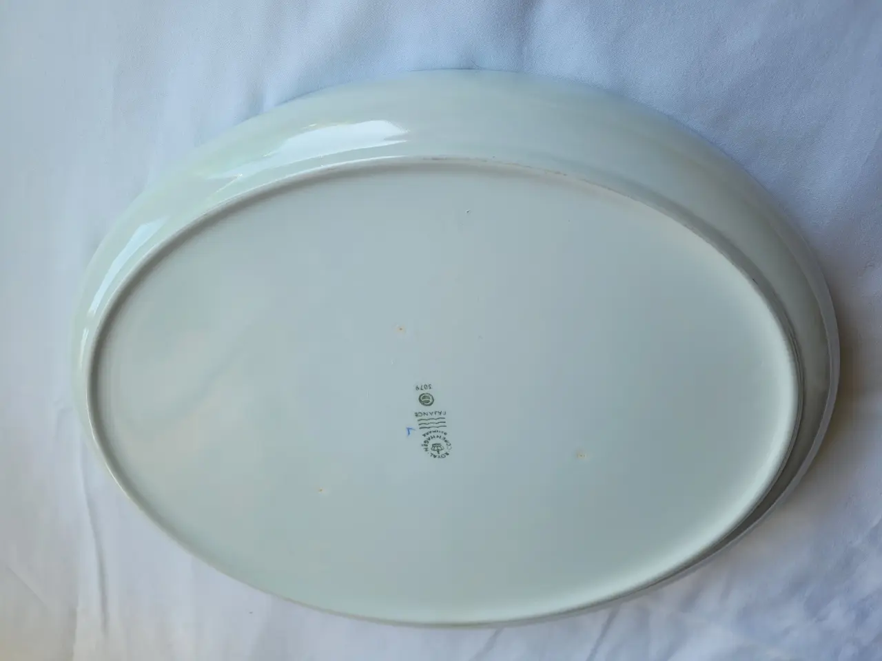 Billede 2 - Blåkant Ovalt fad nr. 3079