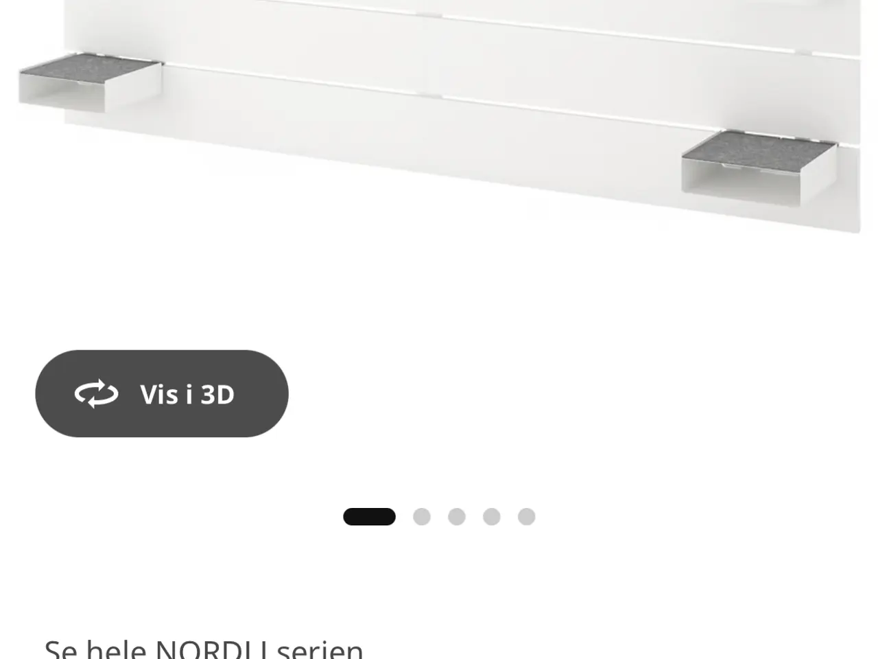Billede 1 - Ikea Sengegavl - Nordli