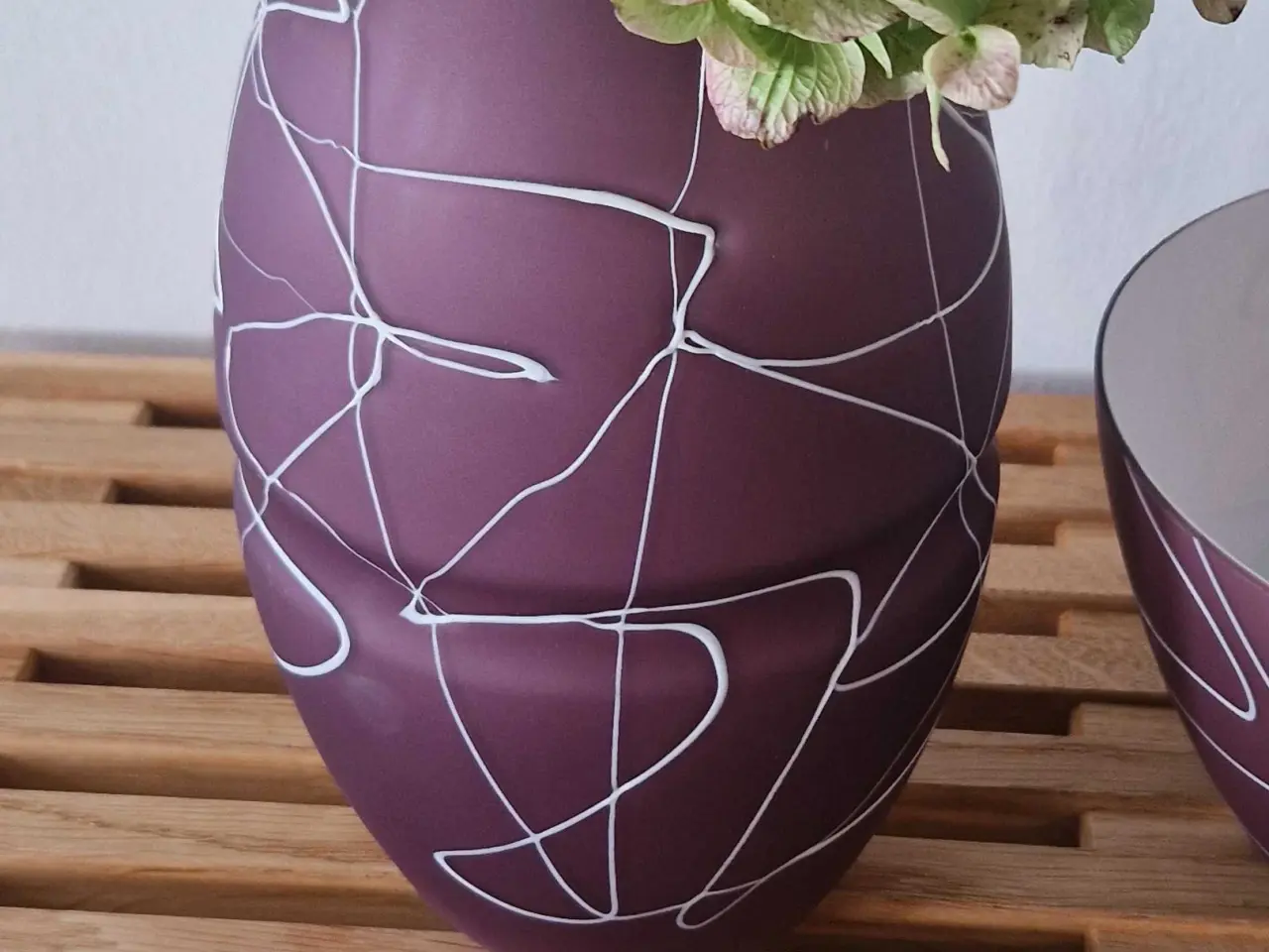 Billede 4 - Vase og skål, sælges som et sæt