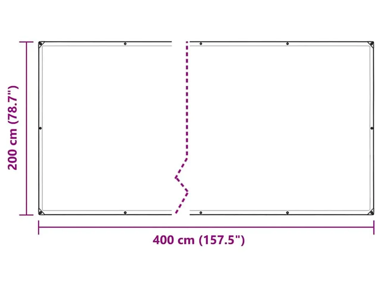 Billede 10 - Klar presenning med øjer 2 × 4 m - polyethylen, transparent