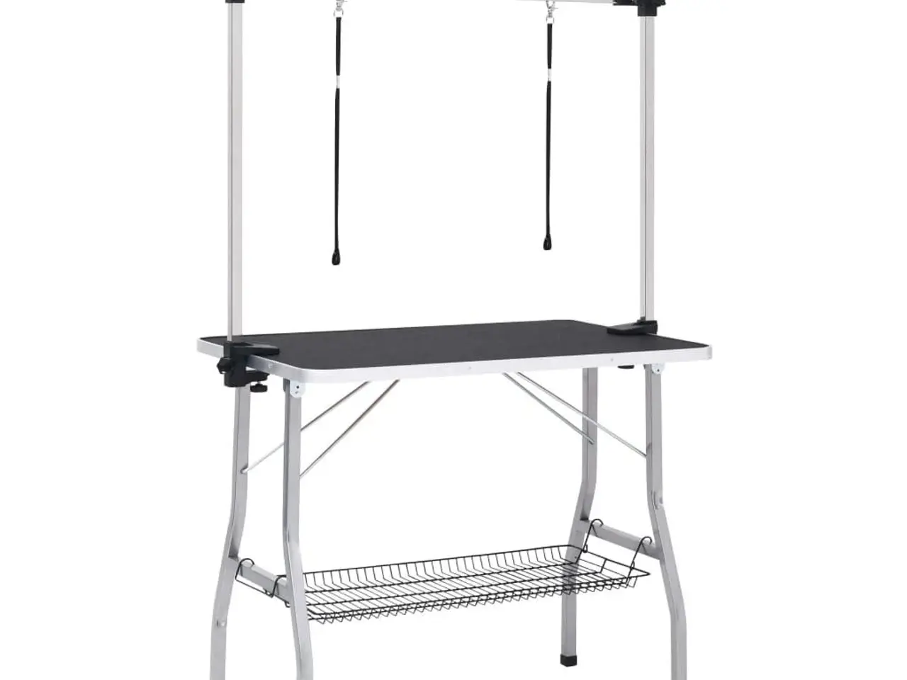 Billede 2 - Vaske-/trimmebord til hund justerbart m. 2 løkker og kurv