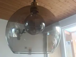 Ikea JAKOBSBYN / JÄLLBY Loftlampe, røgfarvet glas/
