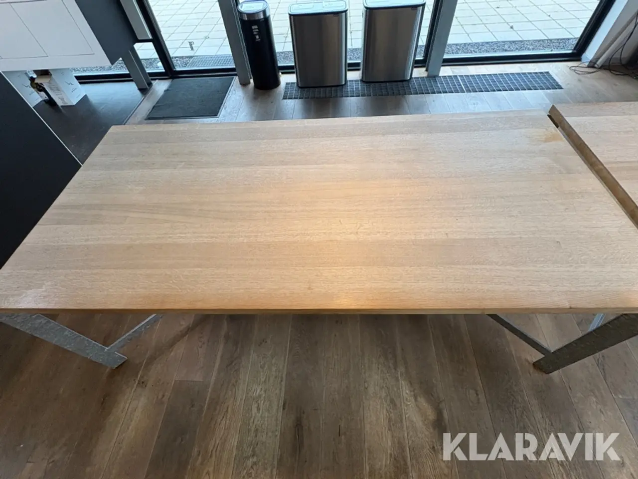 Billede 6 - Konference / kantine borde massiv egetræ - 3 styk