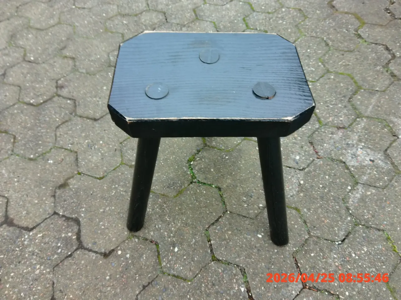 Billede 1 - Sort retro taburet