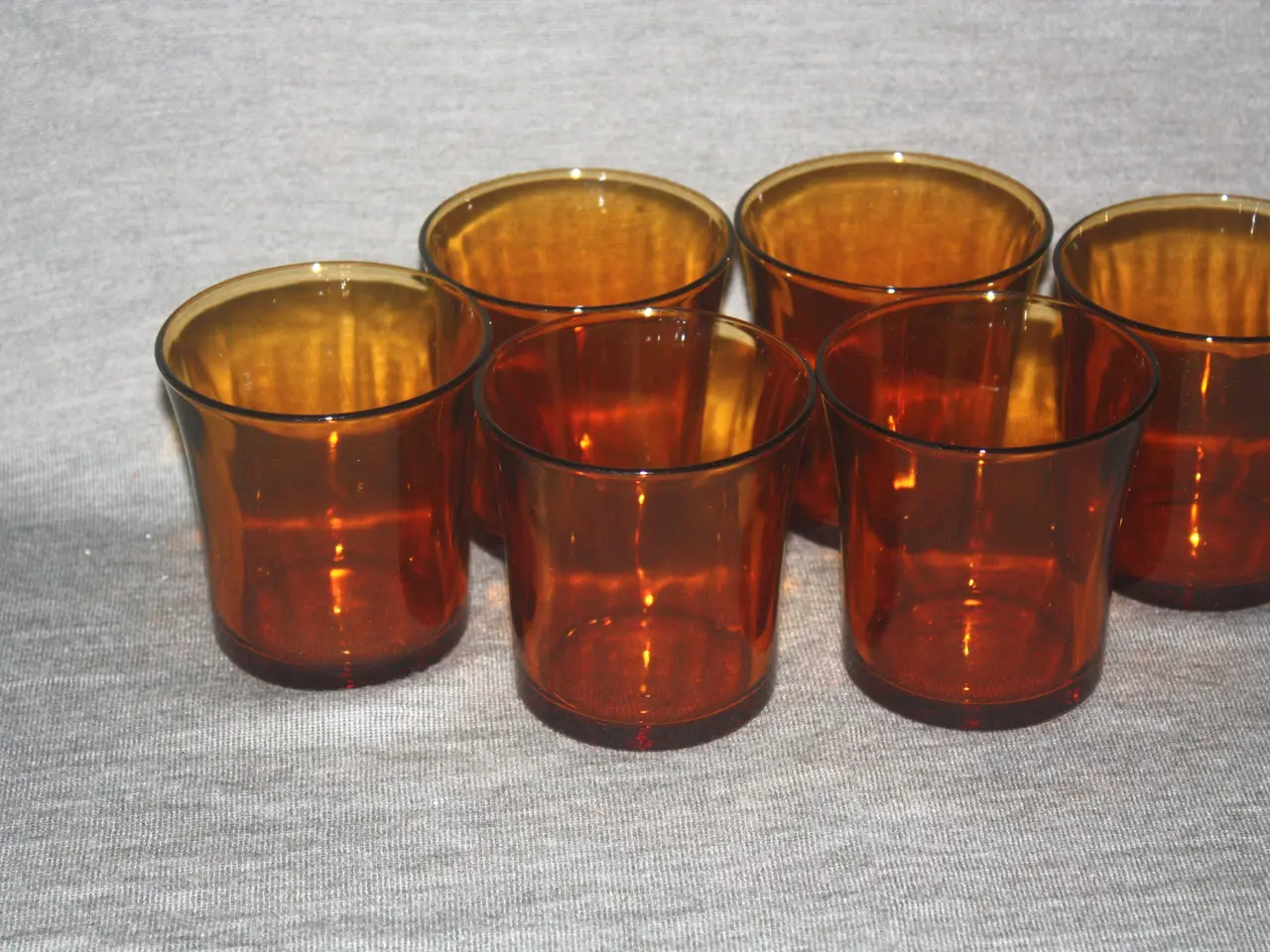 Billede 3 - 6 stk. glas højde 8 cm diam. 7,5 cm