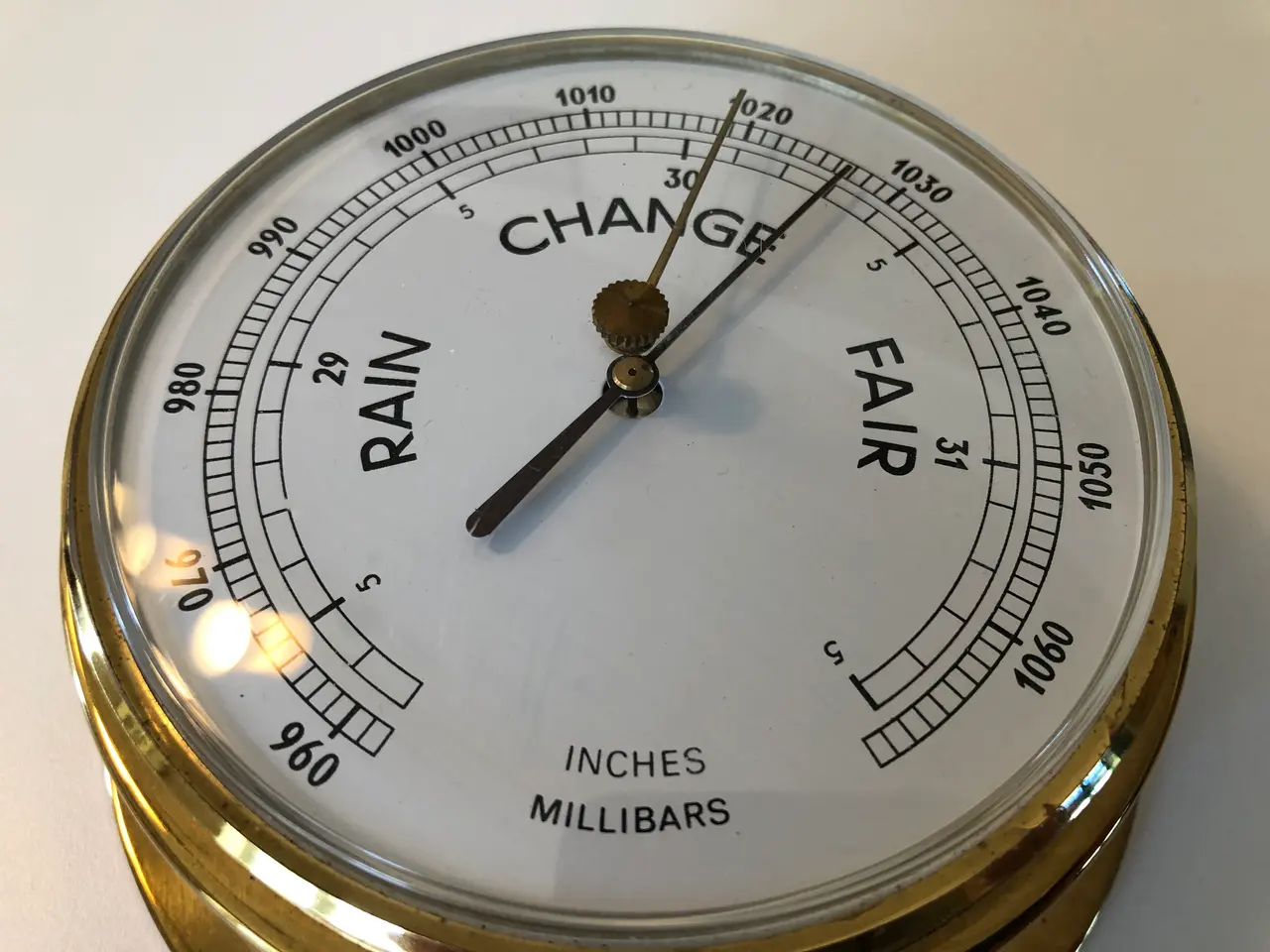 Billede 2 - Skibsbarometer i messing