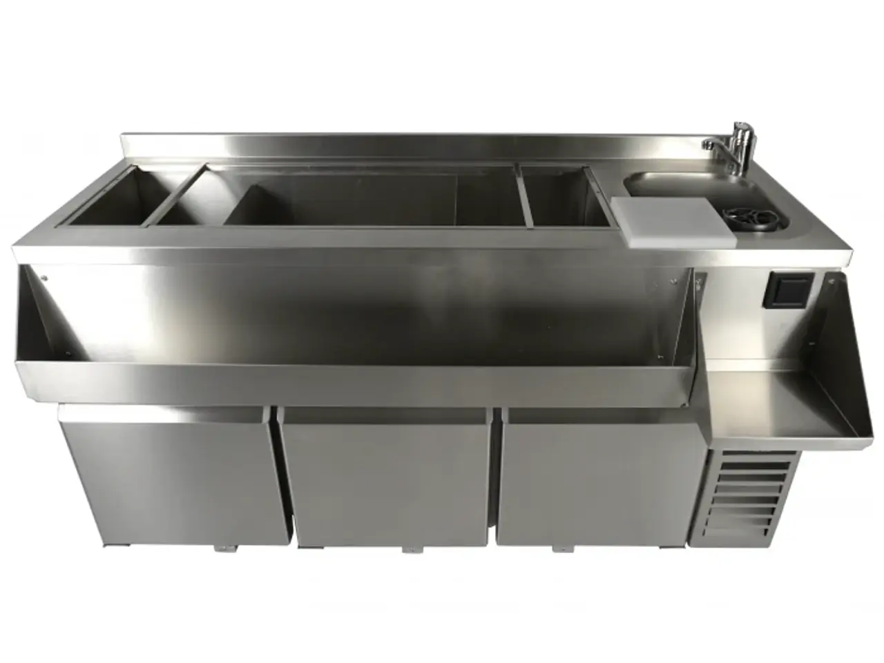 Billede 3 - Combisteel bardisk – med 3 døre