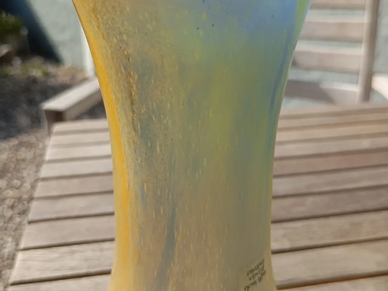 Billede 8 - Kulørt vase fra glaspusteri 