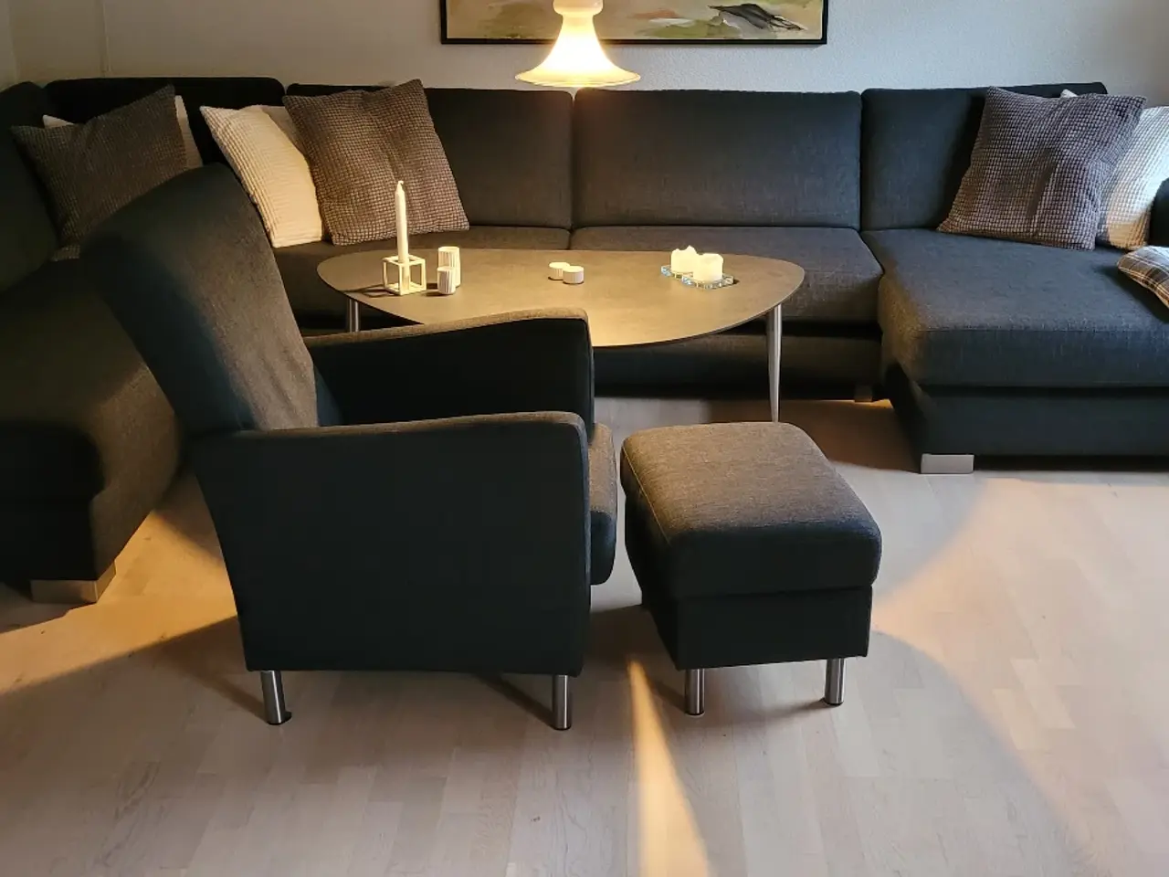 Billede 3 - Sofa med chaiselong