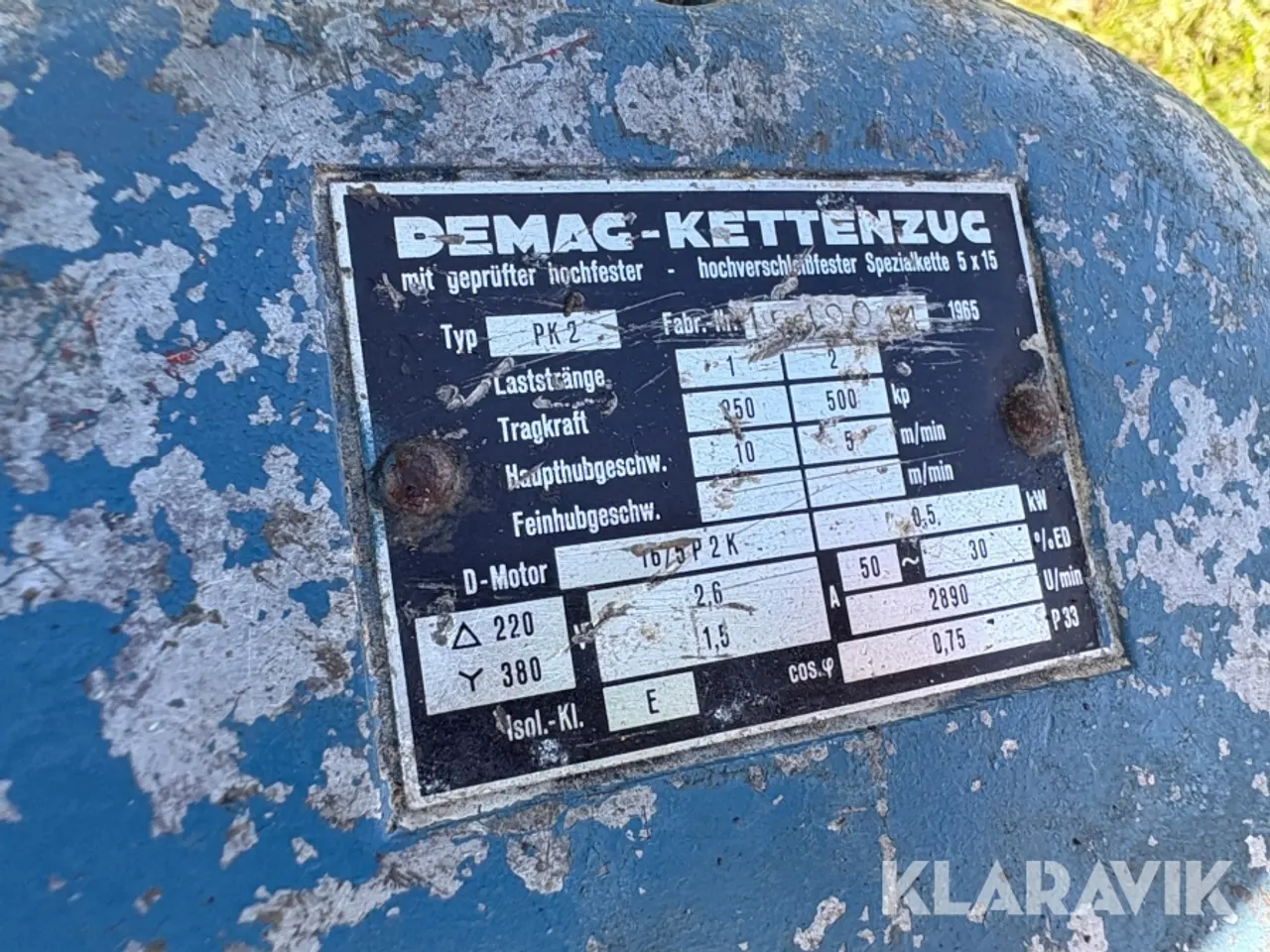 Billede 7 - Elhejs Demag PK2 500 kg