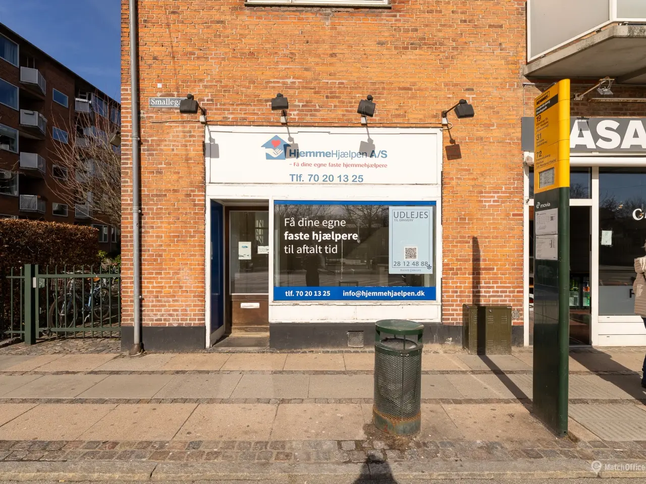 Billede 1 - UDLEJES: Nyrenoveret butik med markant hjørneplacering på travle Smallegade