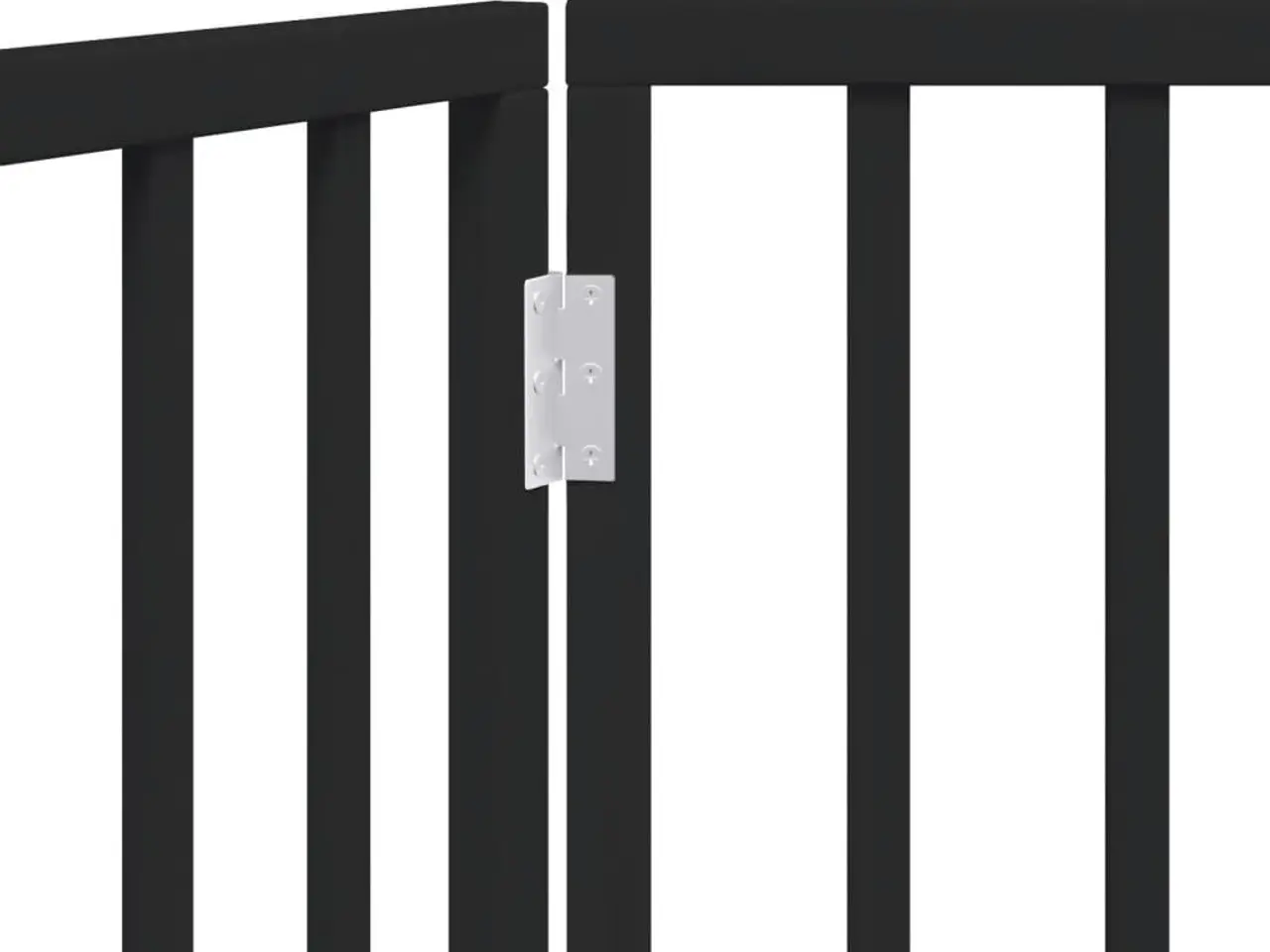 Billede 8 - Hundegitter foldbart med 2 paneler - sort poppeltræ, 160 cm