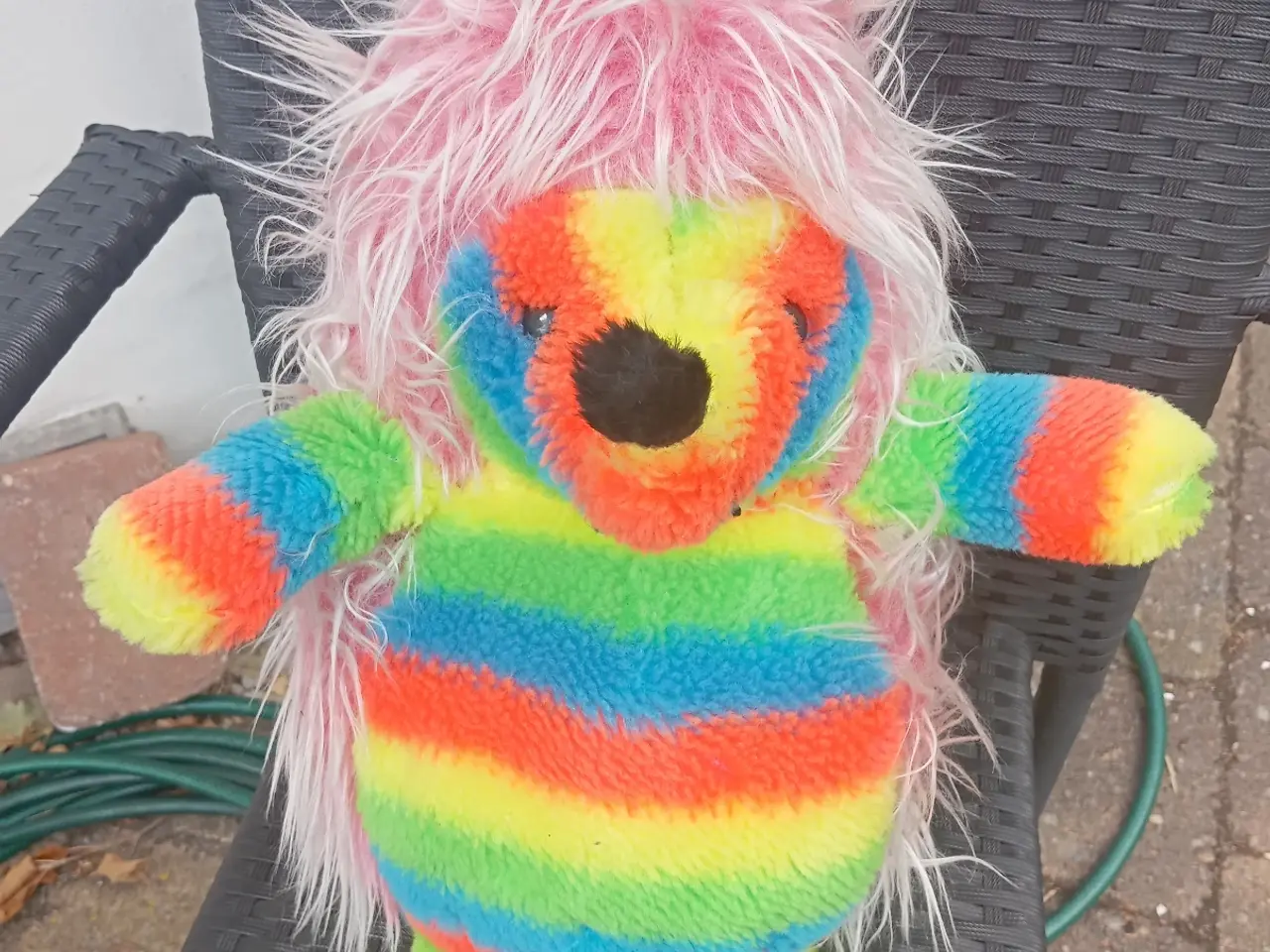 Billede 2 - Sjov bamse i flotte farver.