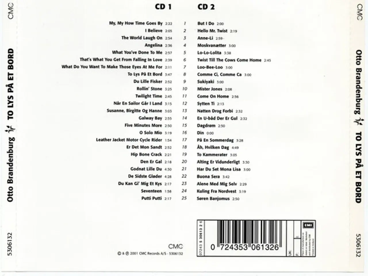 Billede 2 - Otto Brandenburg – To Lys På Et Bord 50… – 2CD