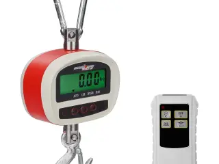 Kranvægt – 300 kg / 0,05 kg – LCD – fjernbetjening