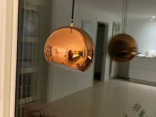 Loftslamper i kobberfarve