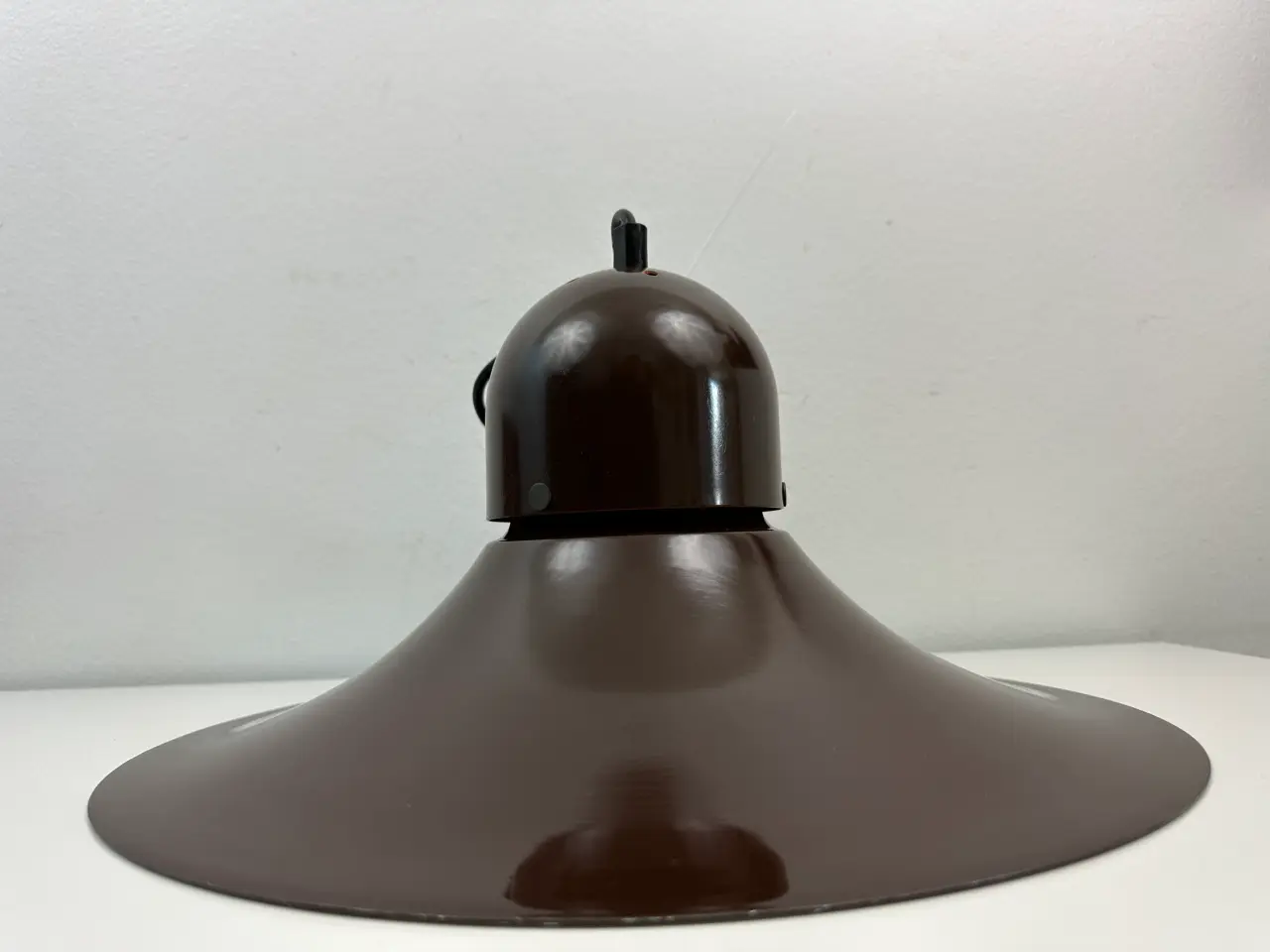 Billede 4 - Stort brun retro pendel (E. S. Horn)