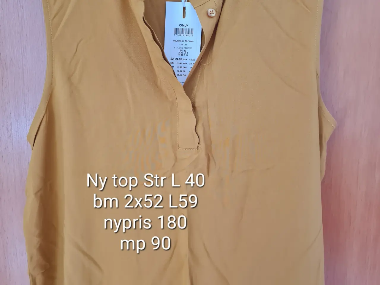 Billede 1 - Ny top str L 40 Only