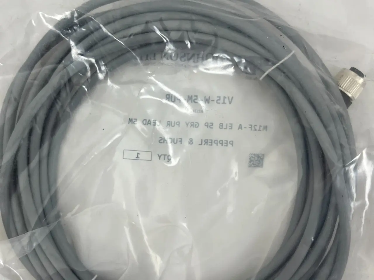 Billede 3 - Pepperl+Fuchs V15-W-5M-PUR Sensor kabel M12 5-Pin