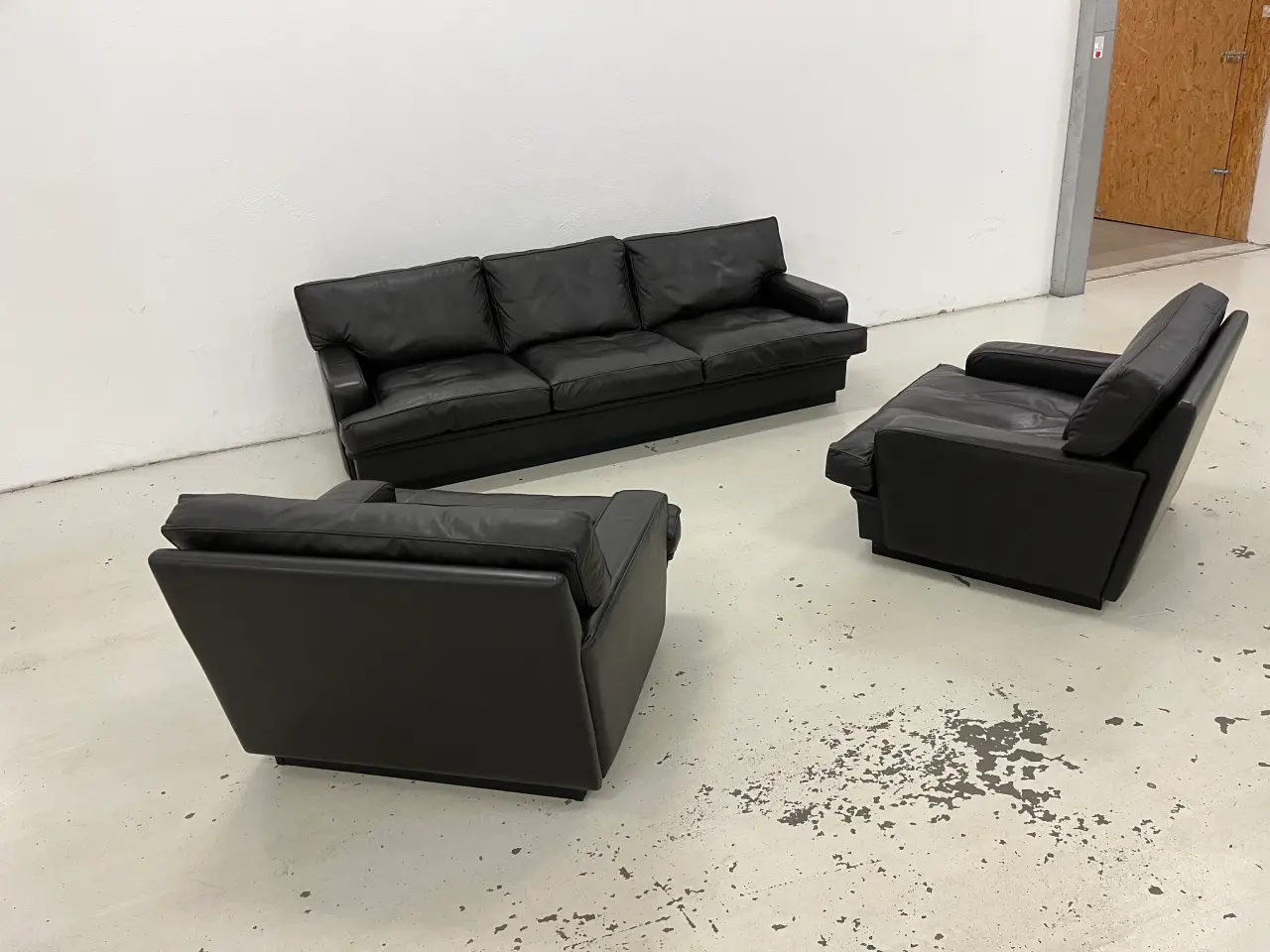 Billede 3 - Arne Norell sofagruppe i Dark Brown læder.