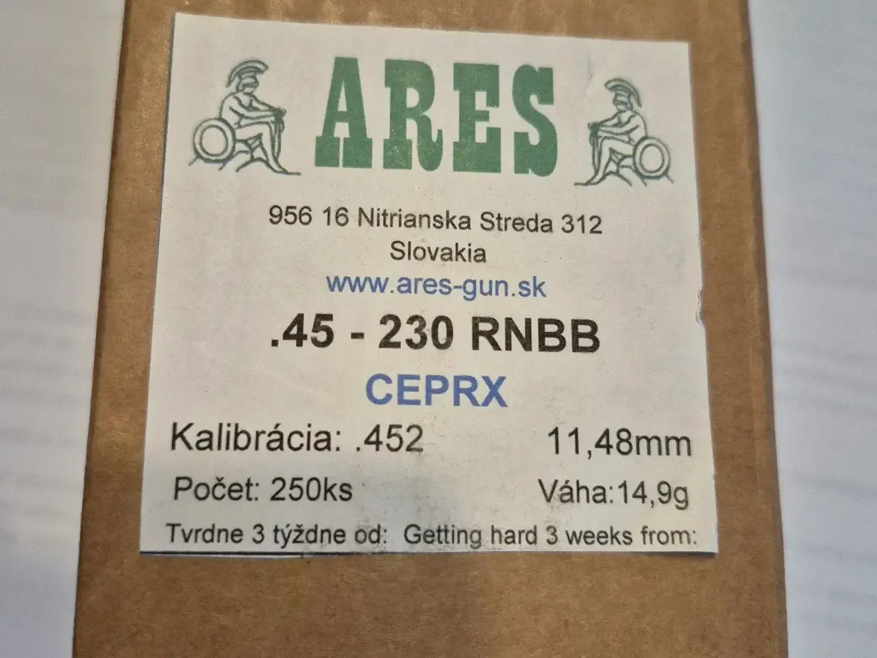 Billede 1 - Ares .45 projektiler