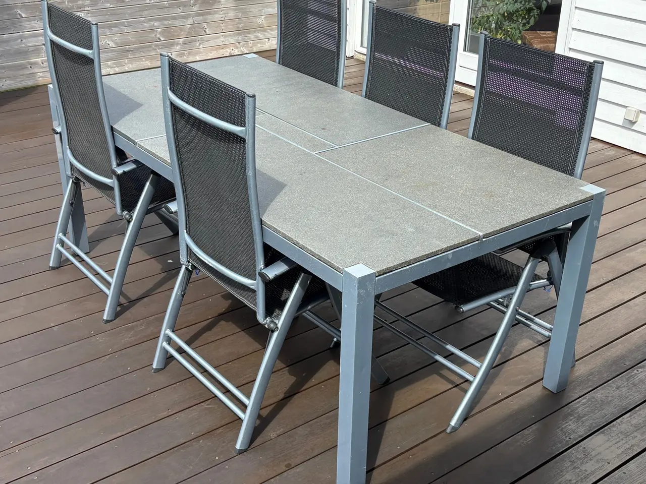Billede 1 - Havebord med stenplader
