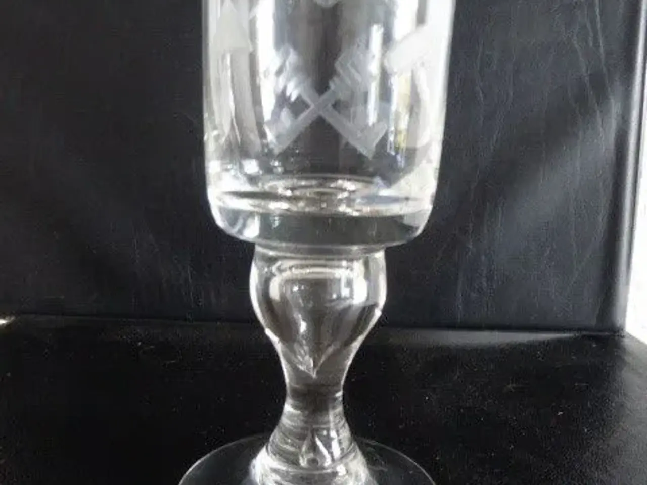 Billede 3 - Gamle frimurerglas og karaffel