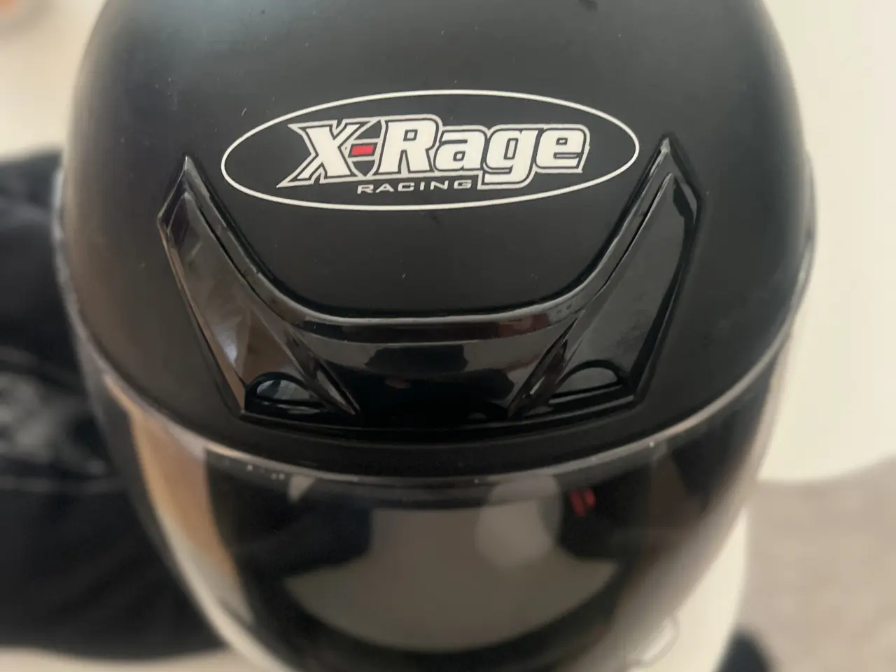 Billede 1 - X-Rage Racing motorcykelhjelm sort - str m