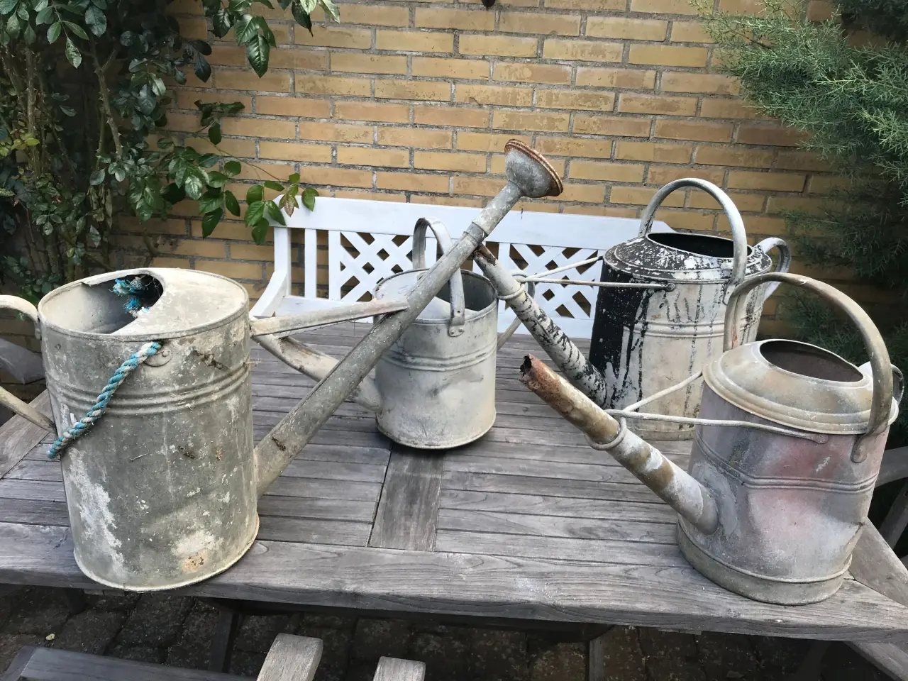 Billede 1 - Gammel vandkande zink