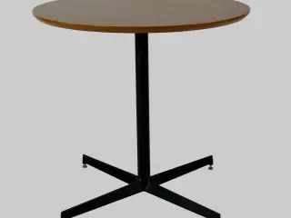Rundt Bord - Natur/Sort Stel Ø80 cm