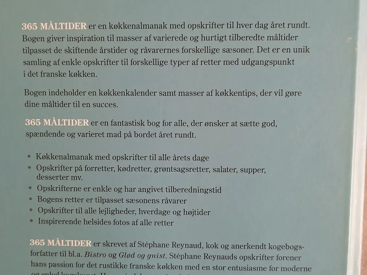 Billede 2 - Kogebogen "365 måltider"