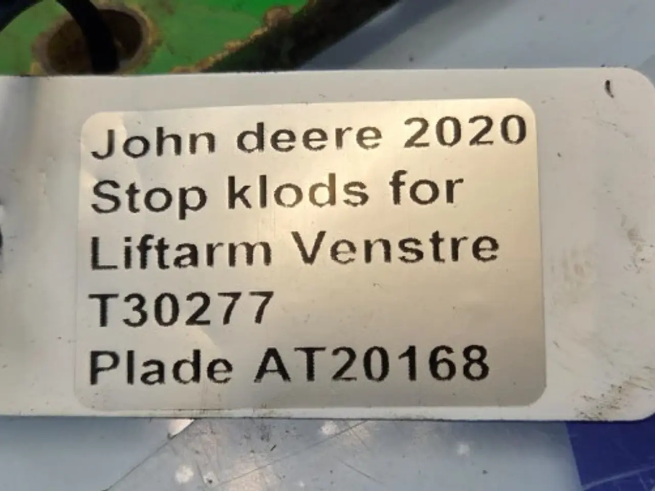 Billede 18 - John Deere 2020 Stopklods T30277