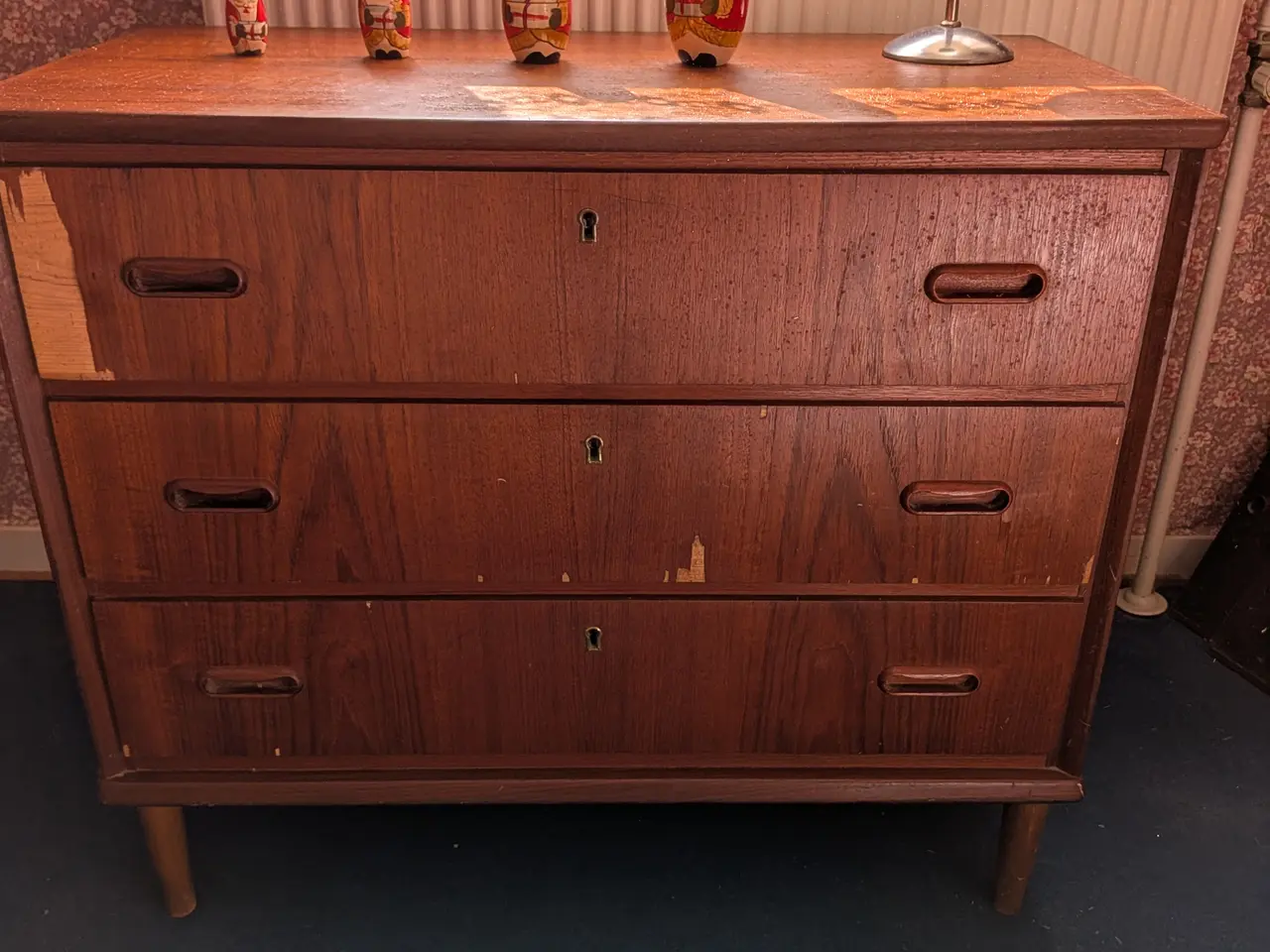 Billede 2 - KOMMODE " 1960ÈR " MODEL - BANGKOK TEAK 3 SKUFFER