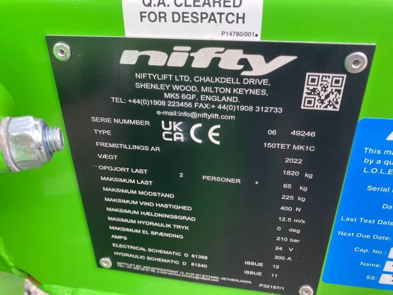 Billede 16 - Niftylift 150TET